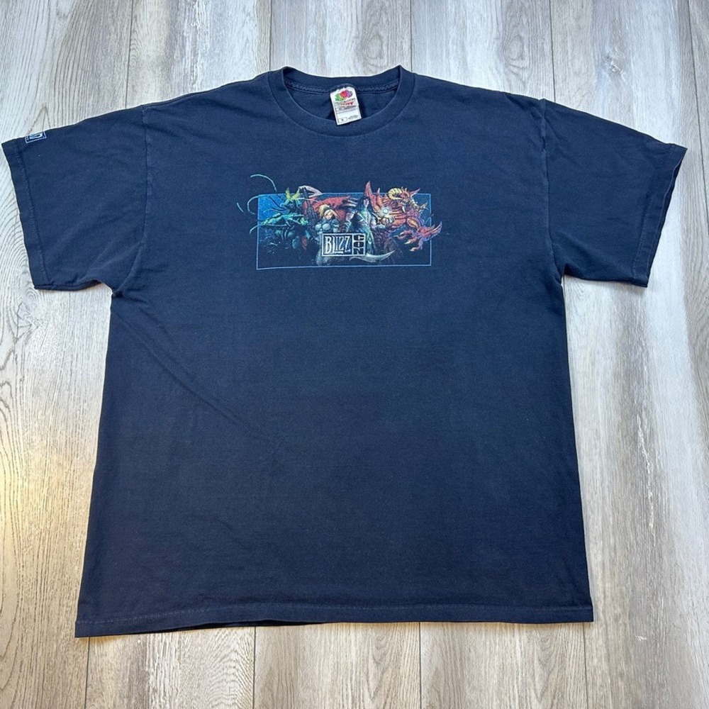 Vintage BlizzCon Shirt XL Black Blizzard Entertainment WoW Diablo Promo 00s Men